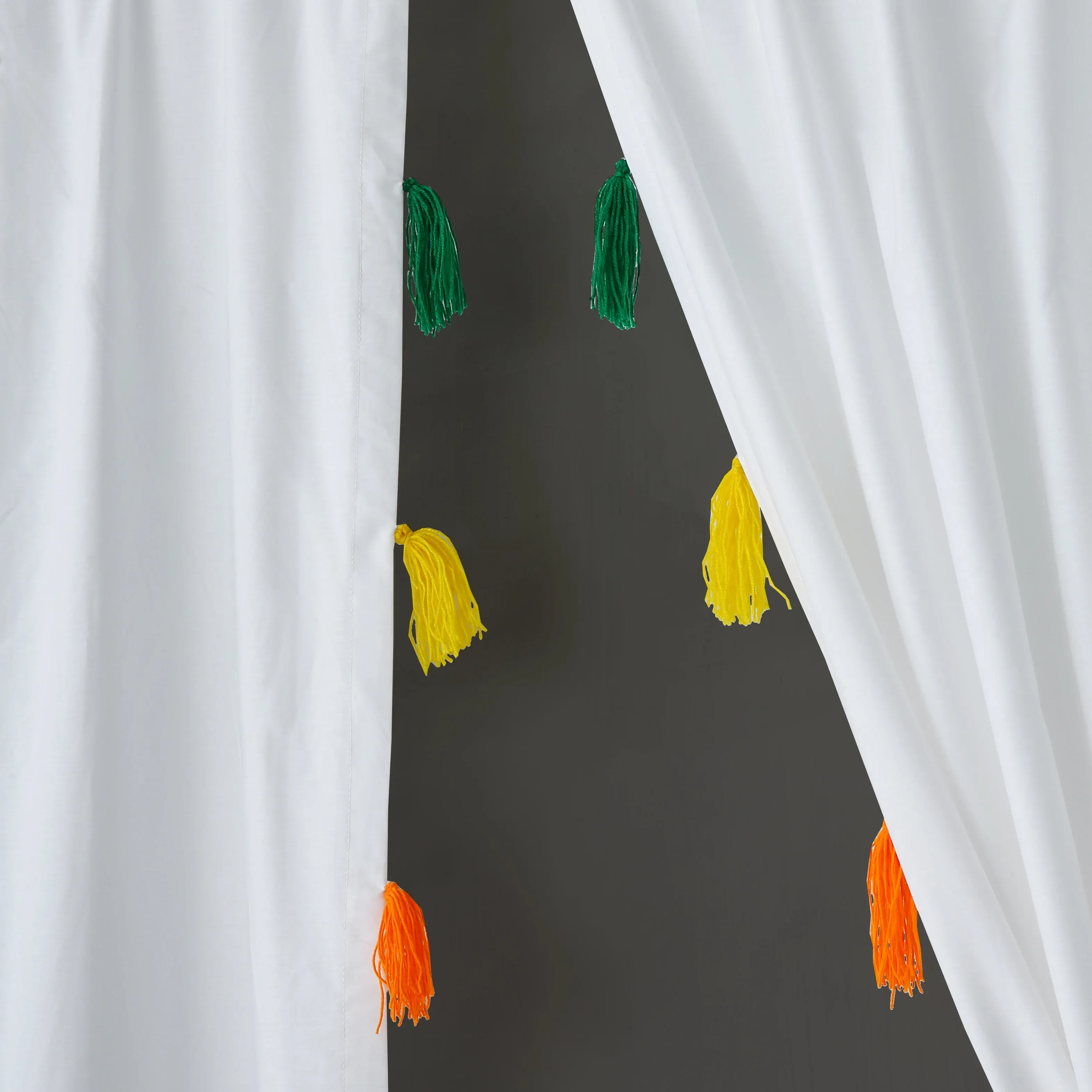2 Pieces Plain Dyed Eyelet Curtains with Lining Lamzeen (2) 2 pieces plain dyed eyelet curtains with lining made from 100 percent cotton by LamZeen