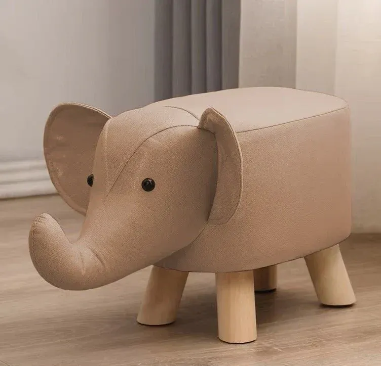 Wooden Elephant Stool