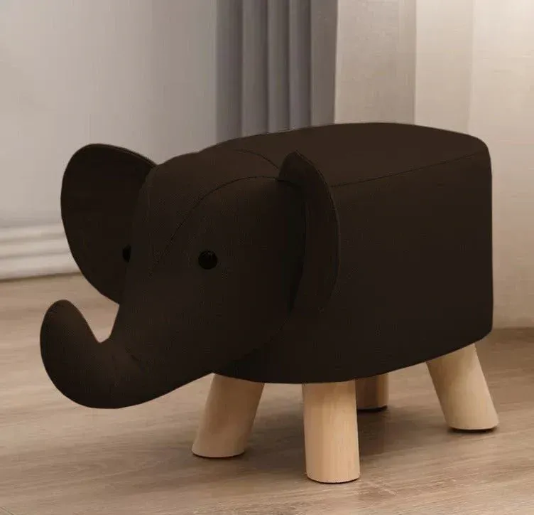 Wooden Elephant Stool
