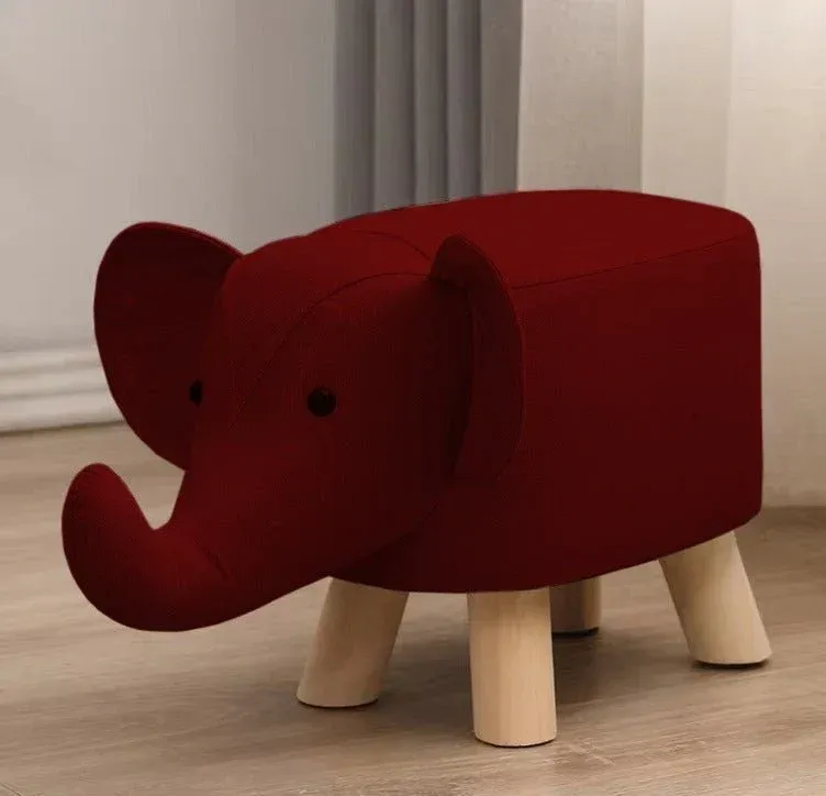 Wooden Elephant Stool