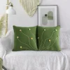 Pack of 2 waffle golden veins cushion covers 18x18 inches with optional filling