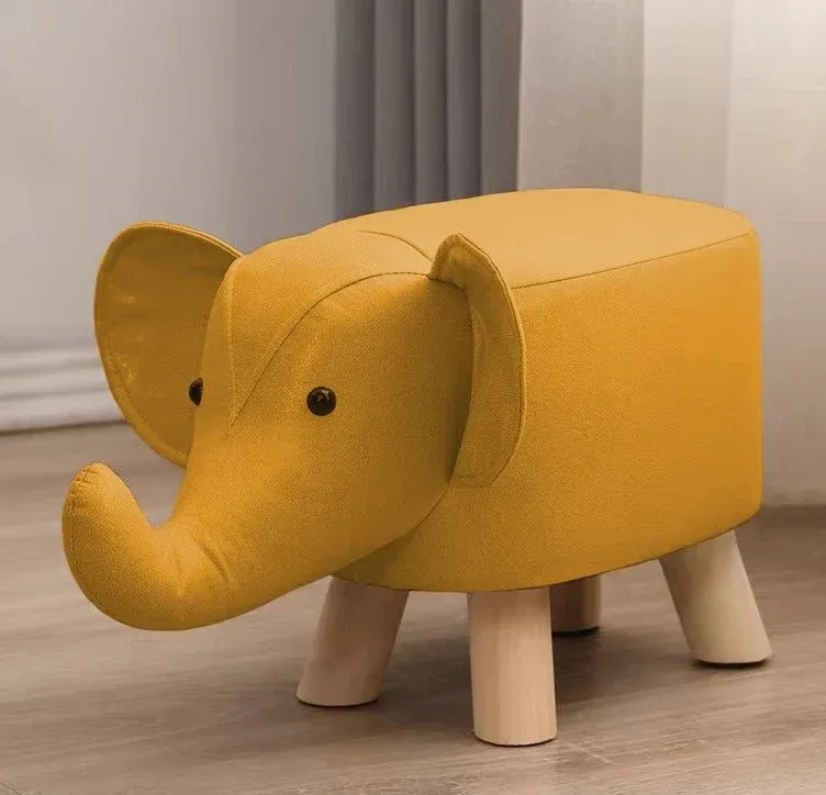 Wooden Elephant Stool