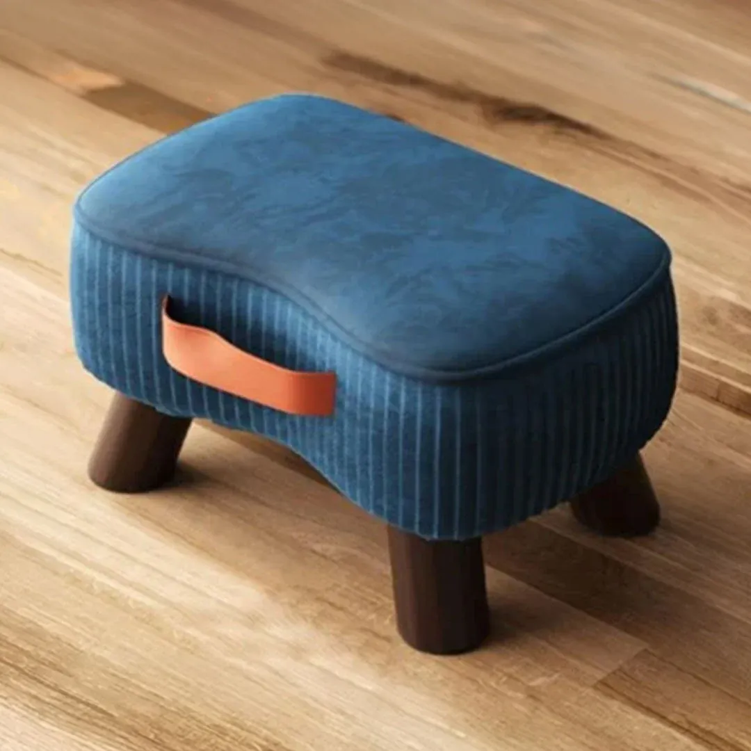 zink luxury wooden stool single seater 12x12x16 inches