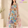 Skin Base Multi Floral Embroidered Khaddar 3-Piece Unstitched Suit